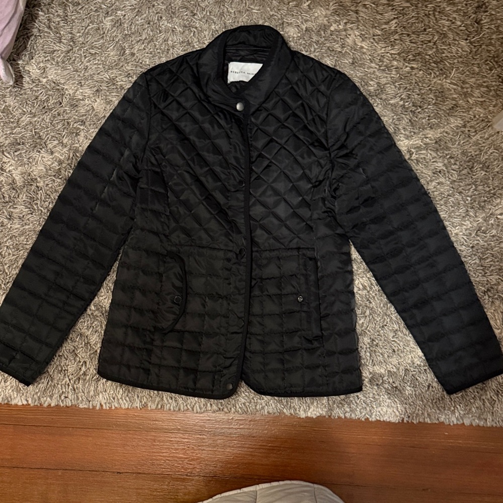 Rebecca Minkoff Quilted Black Puffer Coat